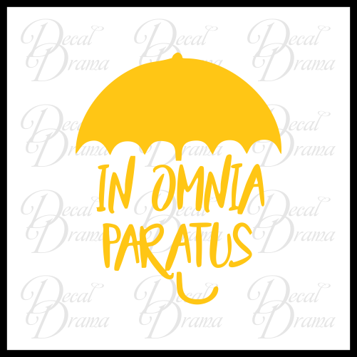 Umbrella In Omnia Paratus Gilmore Girls Inspired Fan Art Vinyl Car La Decal Drama