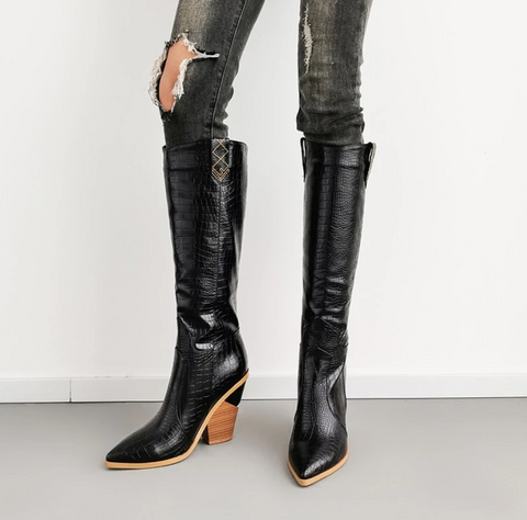 women's-tall-cowboy-boot-black