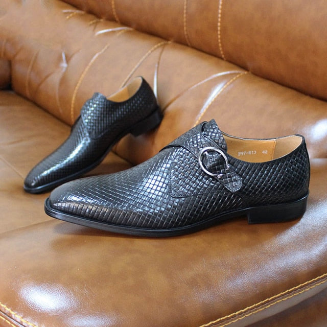 Shop at Crocodile Wear | Handmade Leather Slip-On Exotic Texture Loafers Dress  Shoes