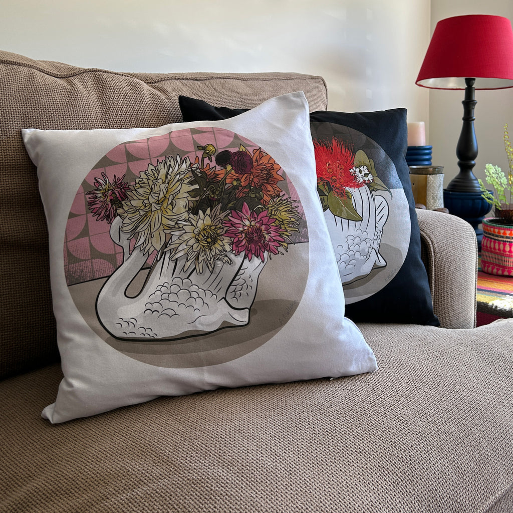 Crown Lynn Swan Cushion Covers