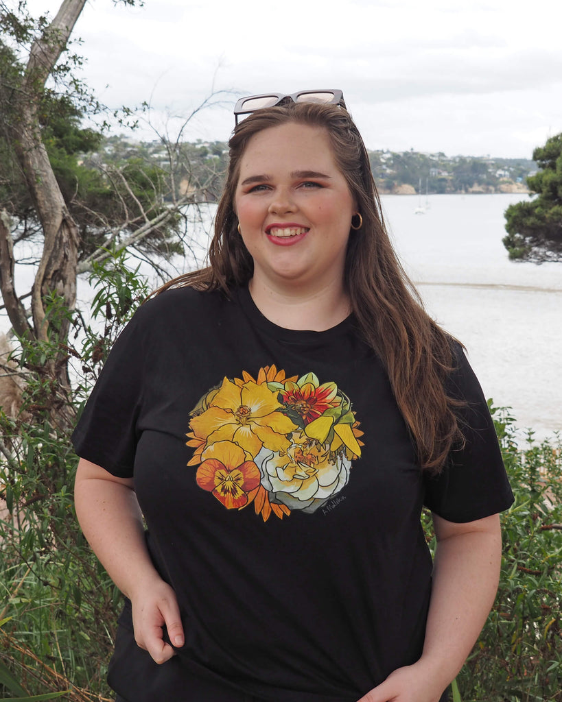 Blossoming Positivity tee - Limited Edition of 50 Good Vibes | Only 45 Left ANNA MOLLEKIN