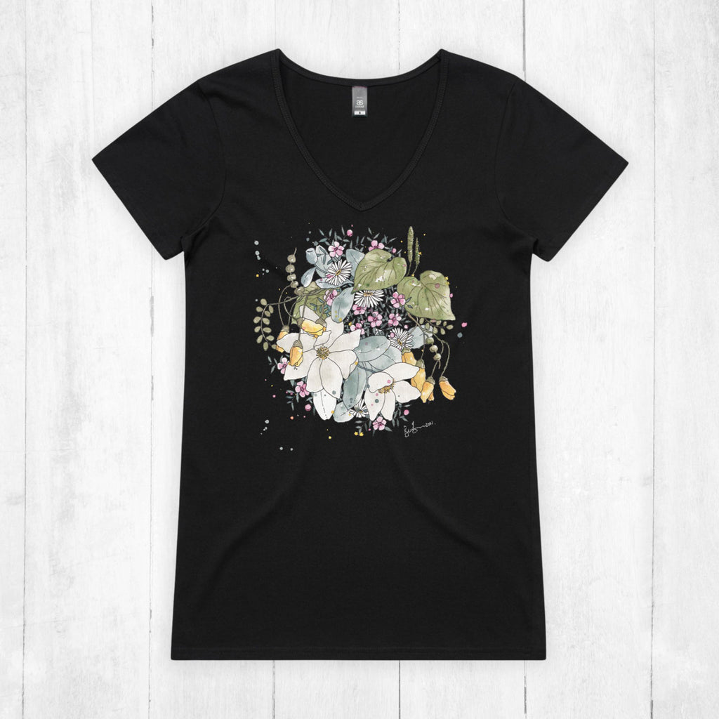Native Flowers tee CLOUDS OF COLOUR