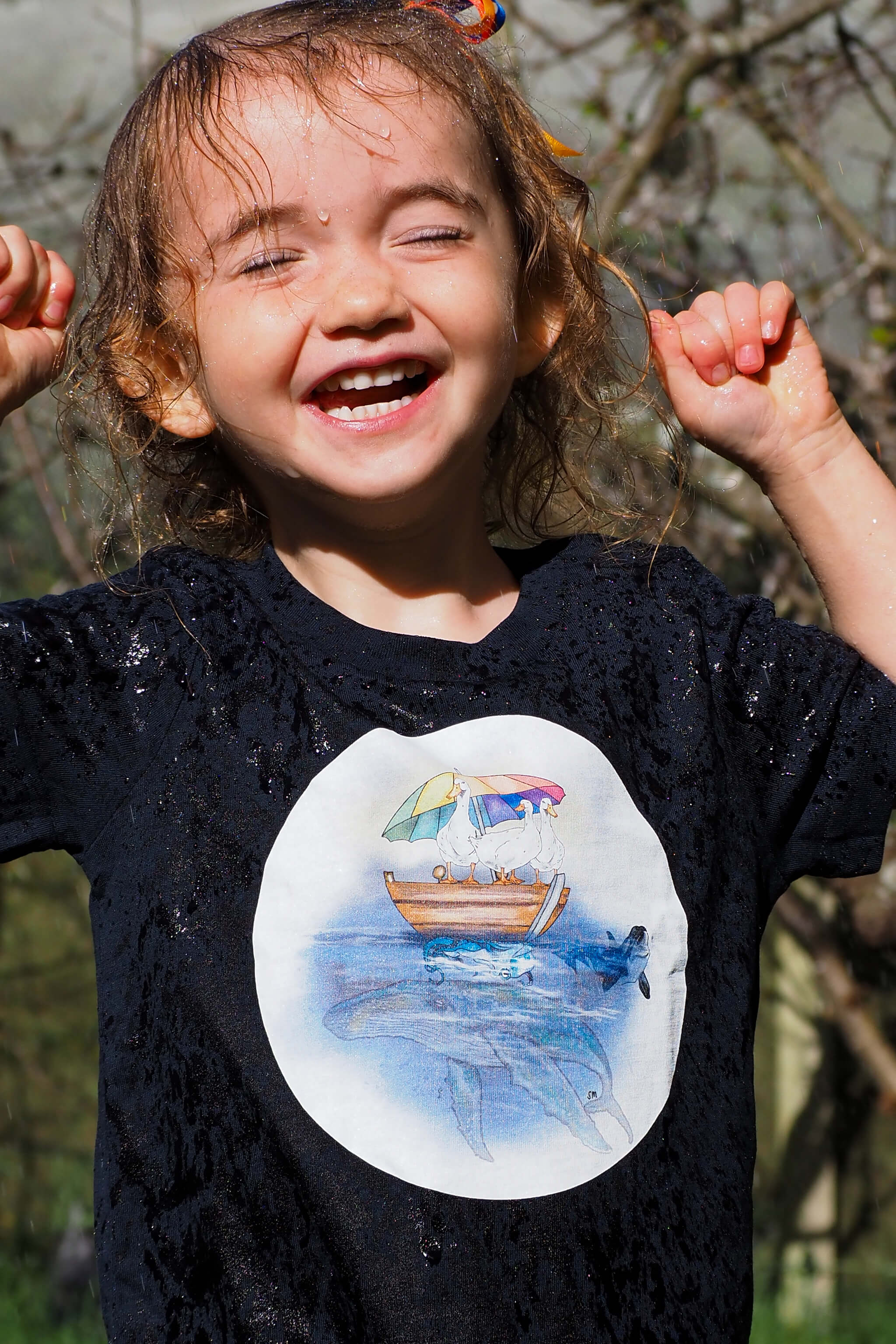 Ducks Out To Sea tee - Limited Edition Tshirts SARAH MCALPINE ART