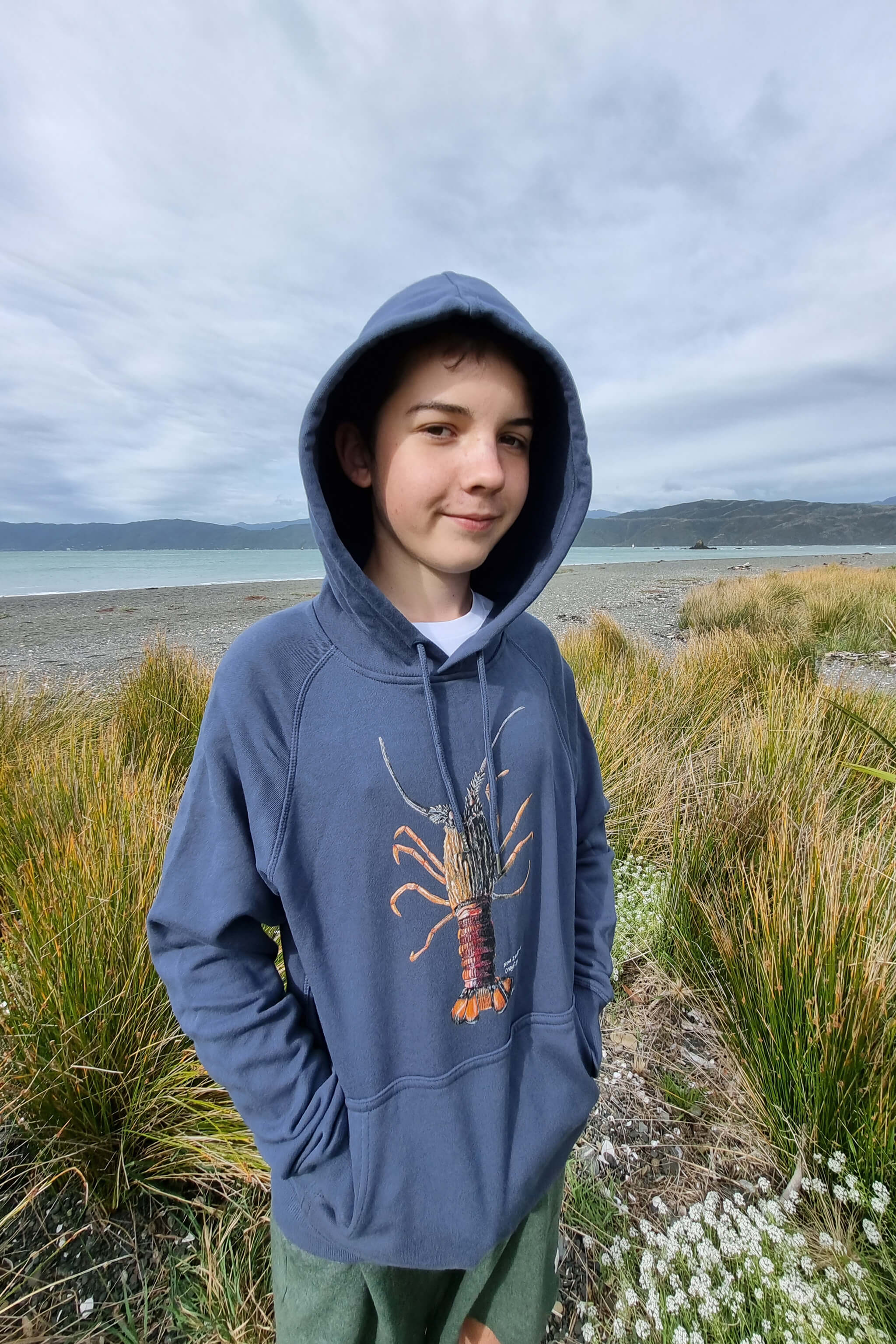 New Zealand Native Crayfish hoodie LESH CREATES