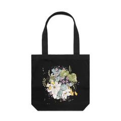 Native Flowers artwork tote bag CLOUDS OF COLOUR