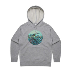 doodlewear-Kanuka-Glen-Art-Huia-In-Colour-WOMENS-PREMIUM-HOODIE-doodlewear-grey-amrle_530x