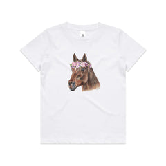 Floral Crown Horse tee OLIVIA BEZETT ARTIST