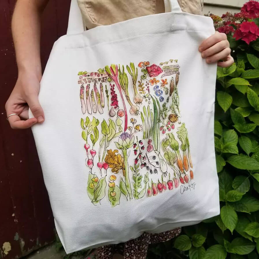 Fresh From The Garden artwork tote bag
