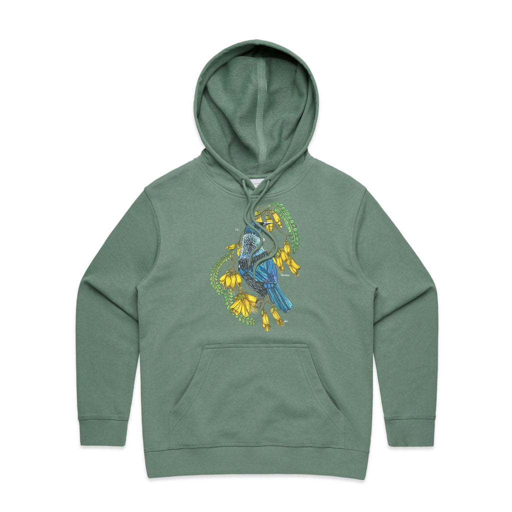 Tui + Kowhai hoodie