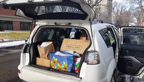 warm clothing drive 2 suvs full