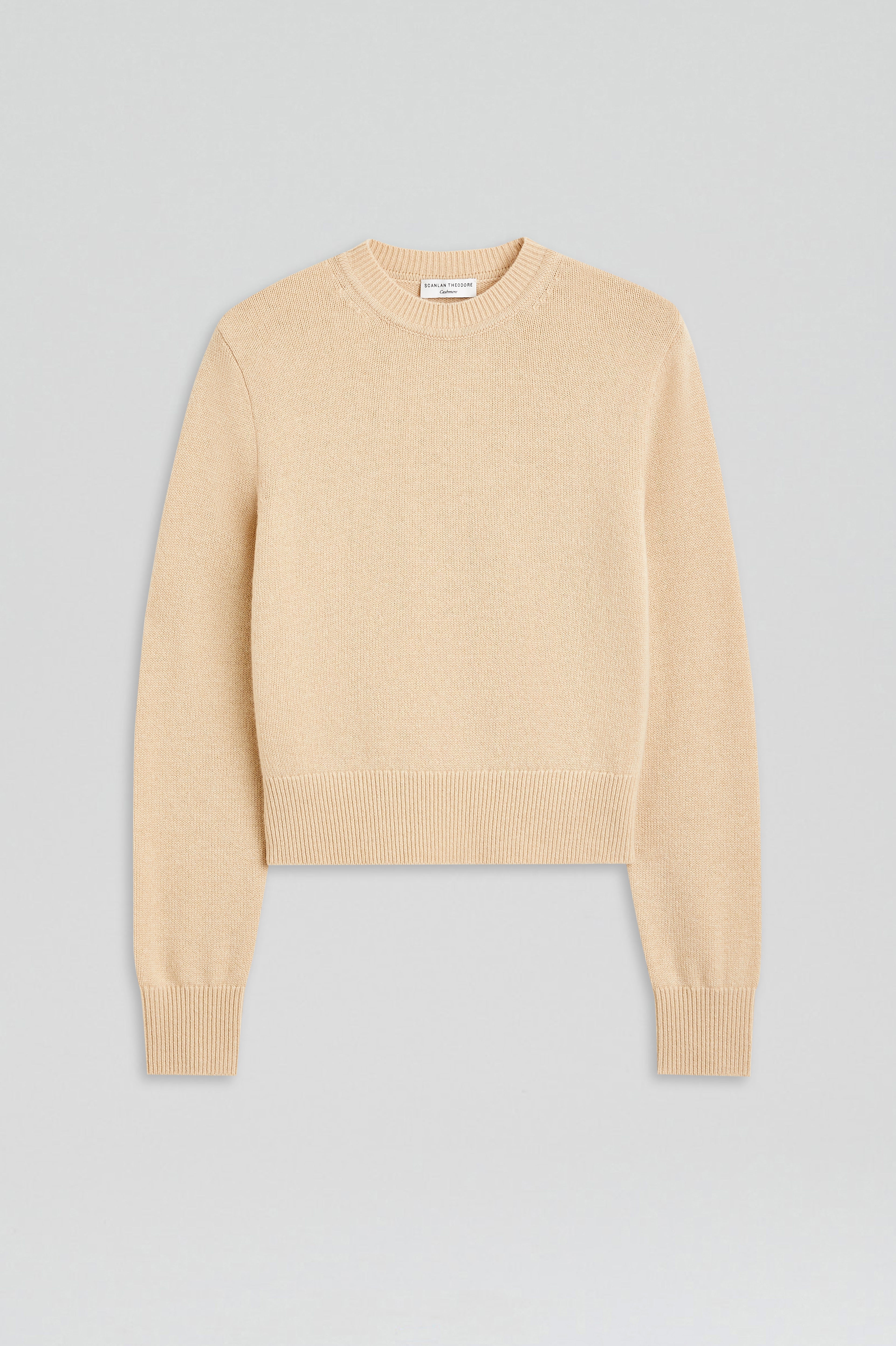 CASHMERE CREW SWEATER - OAT