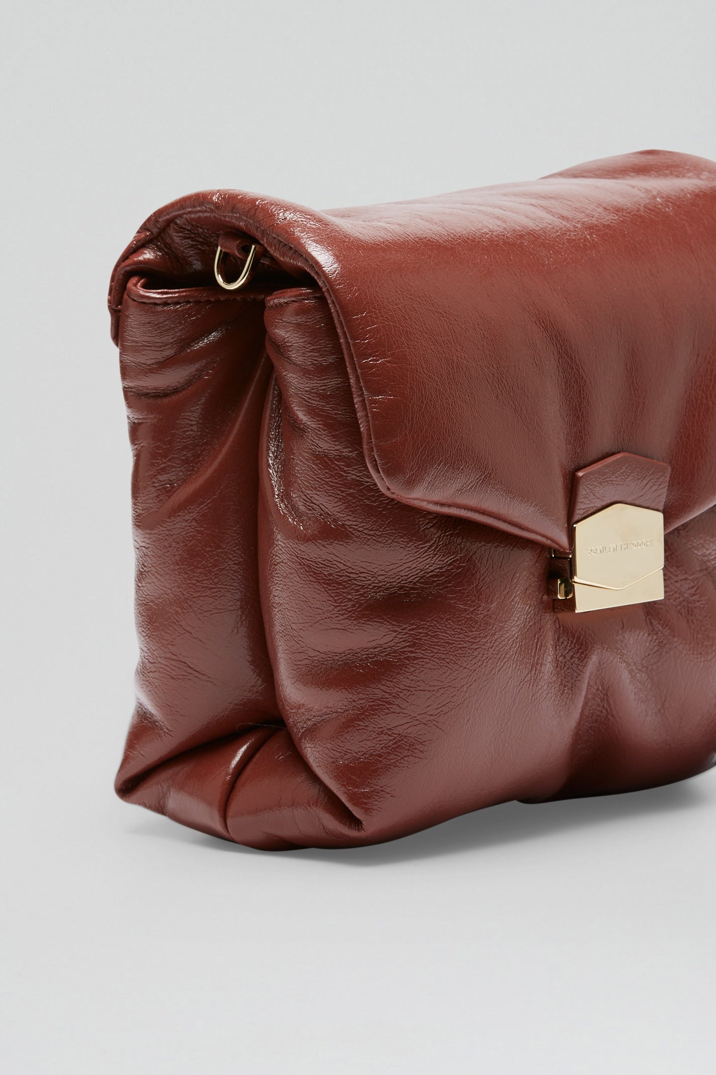 SMALL PILLOW BAG - COGNAC