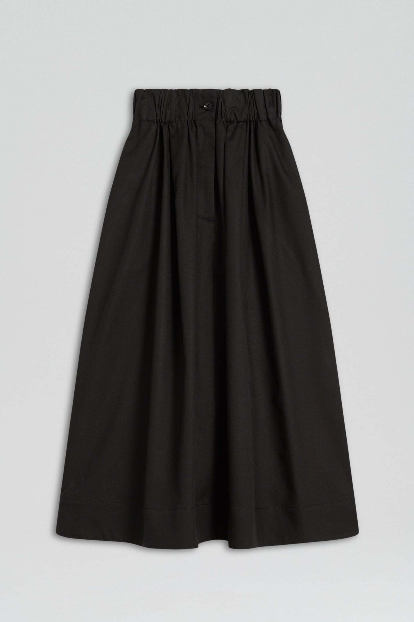 WIDE CARGO SKIRT - BLACK