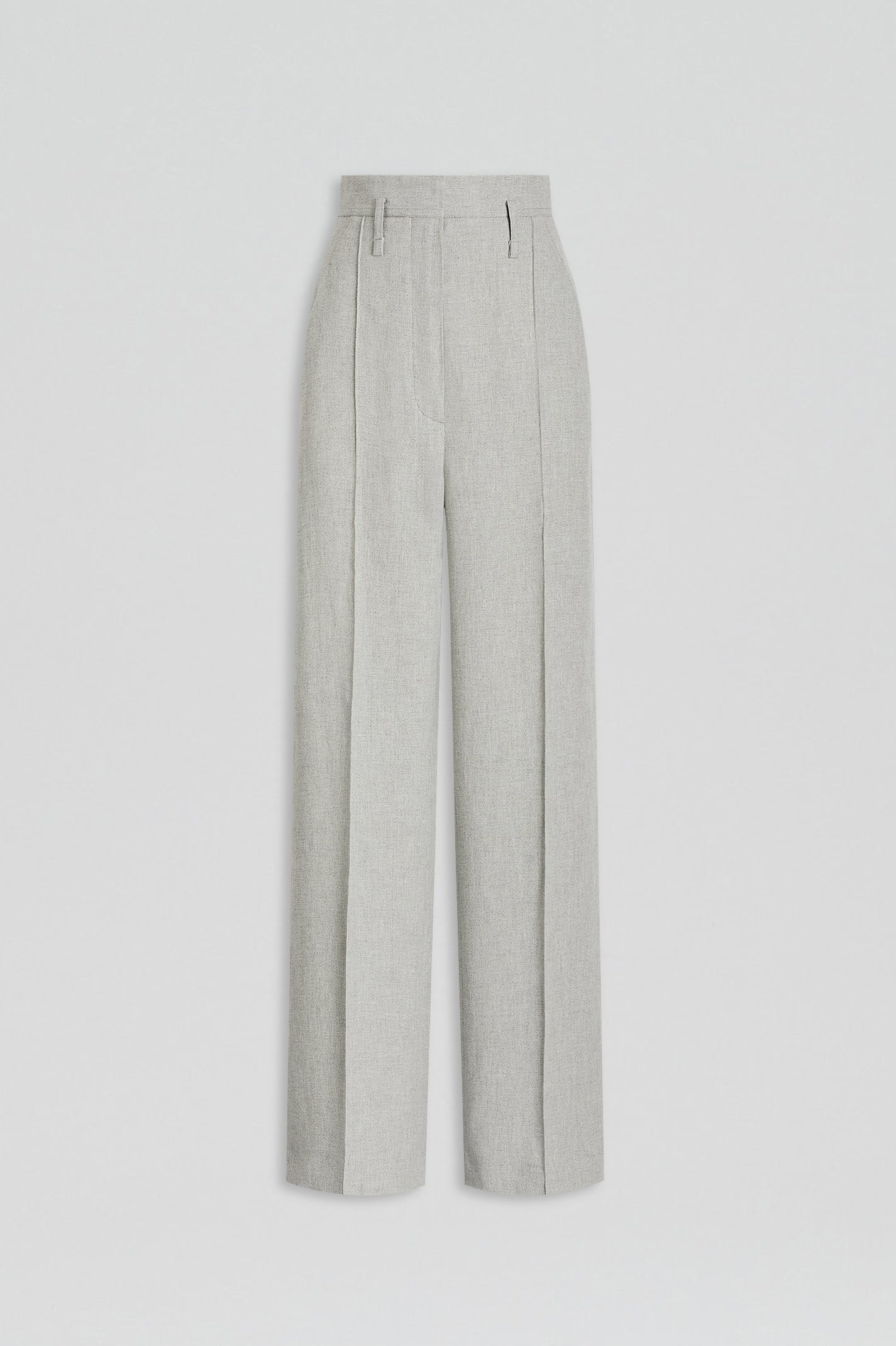DRAPED TAILORED TROUSER - PALE.GREY