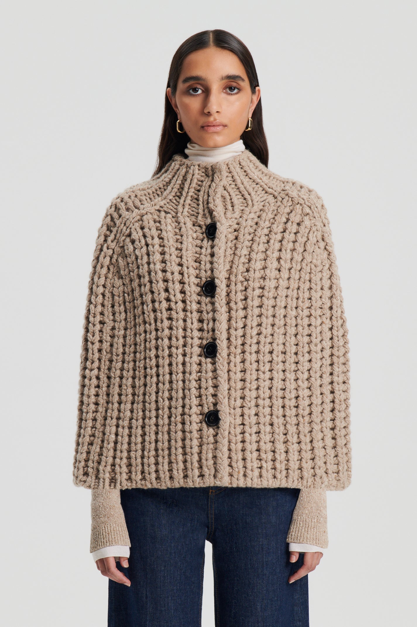 handknit-cape-taupe