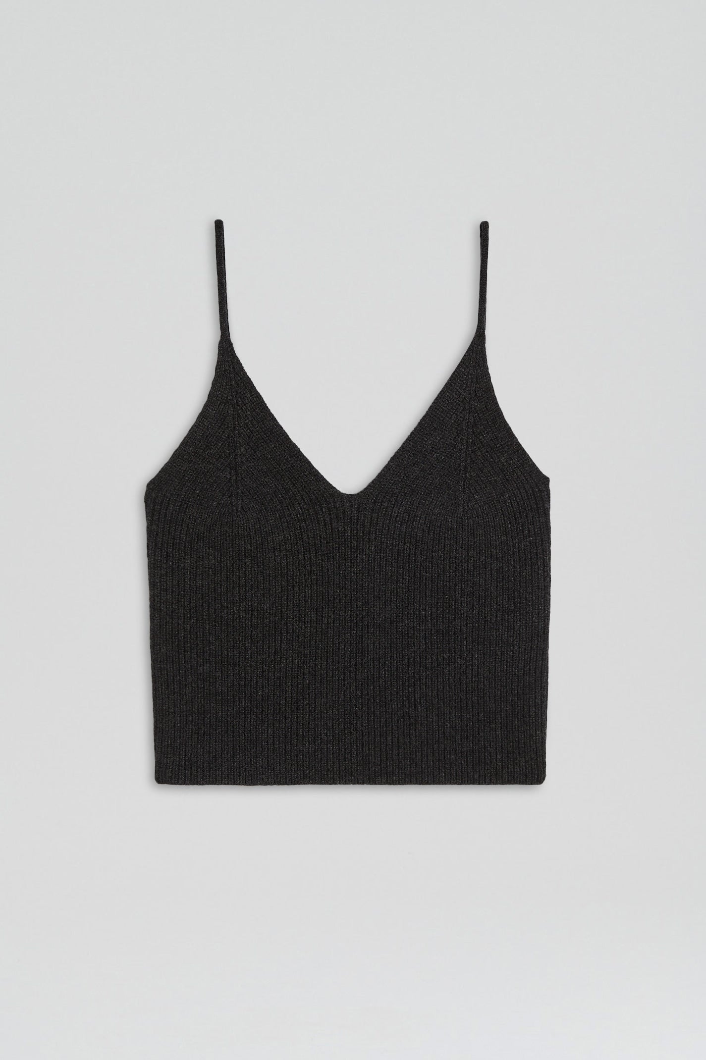 CASHMERE CAMISOLE - CHARCOAL