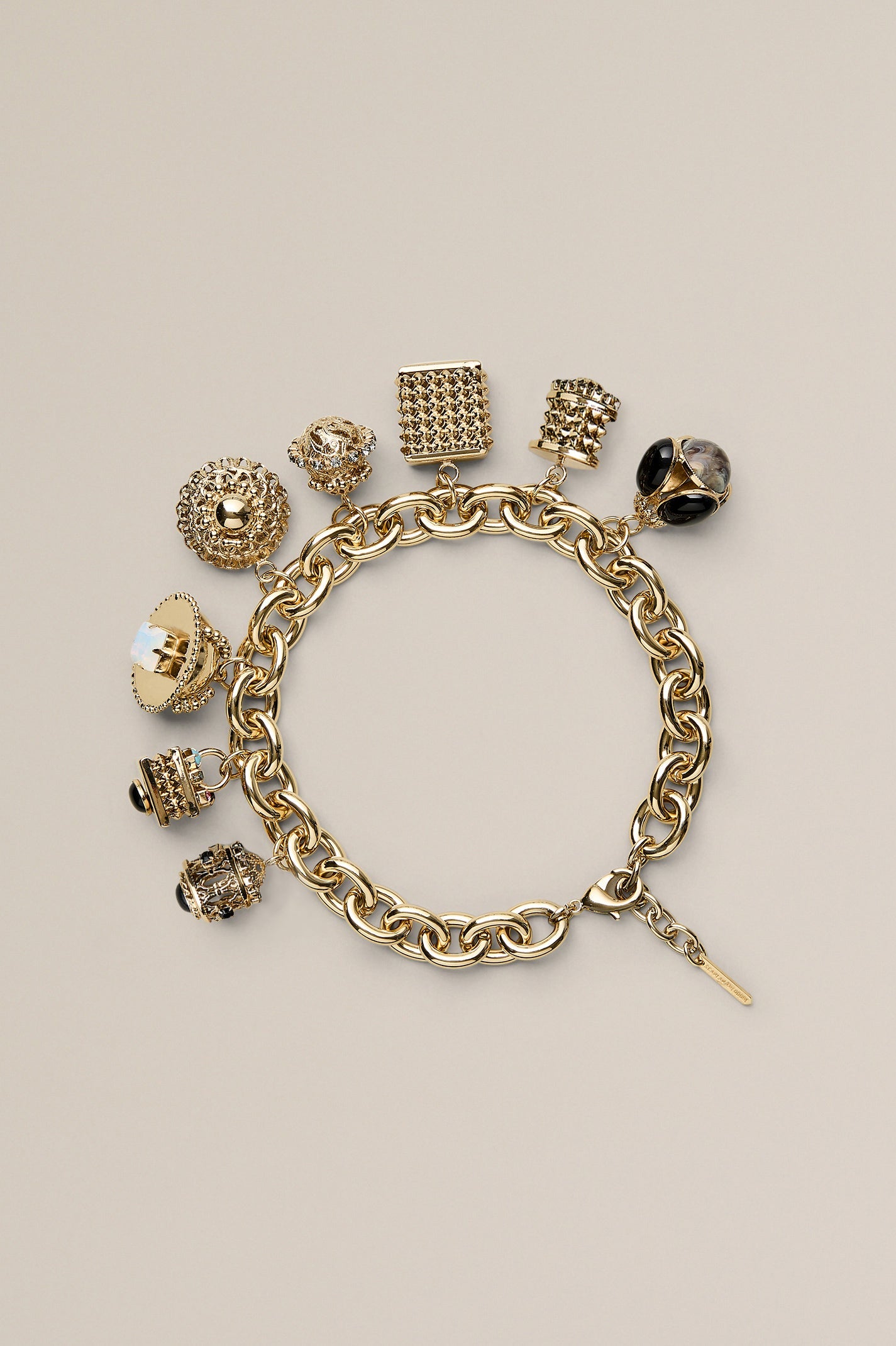 ITALIAN CHARM CHOKER - LIGHT.GOLD