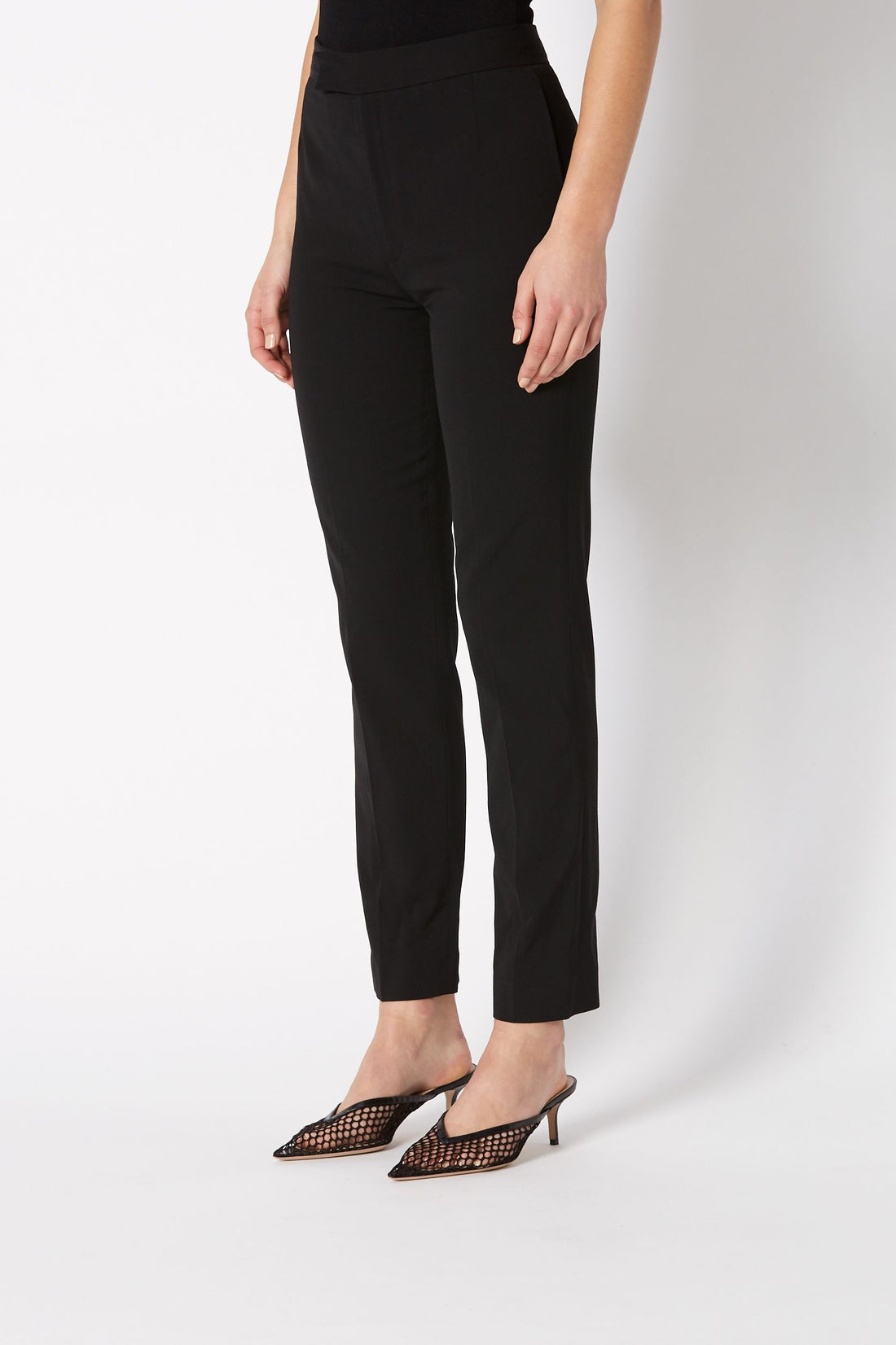 Tailored Slim Cropped Trouser Black – Scanlan Theodore US