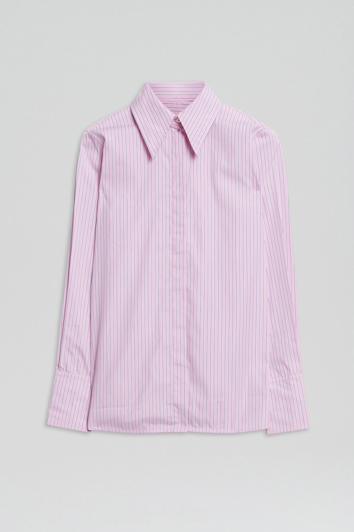 STRIPE TAILORED SHIRT - PINK