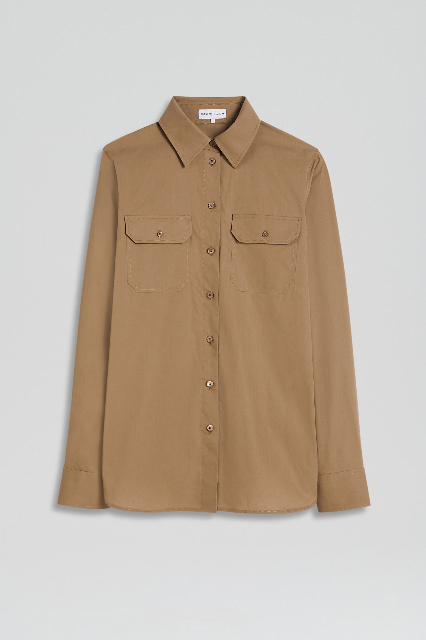 PARACHUTE COTTON POCKET SHIRT - DARK.CAMEL