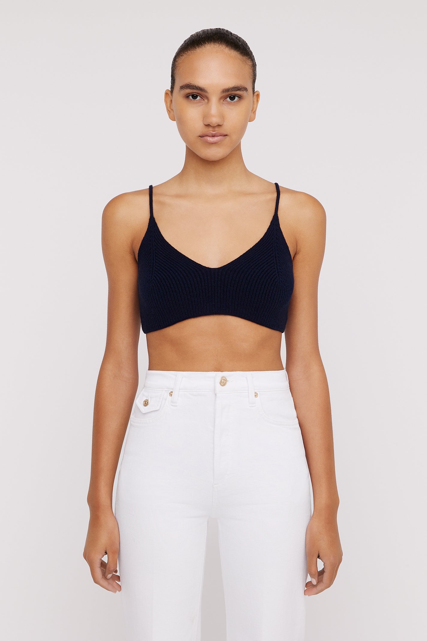 CASHMERE BRALETTE 7 - NAVY