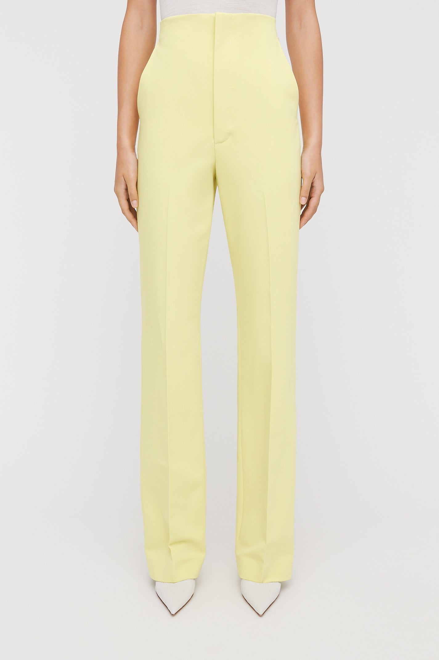 TAILORED ITALIAN TROUSER - LEMON