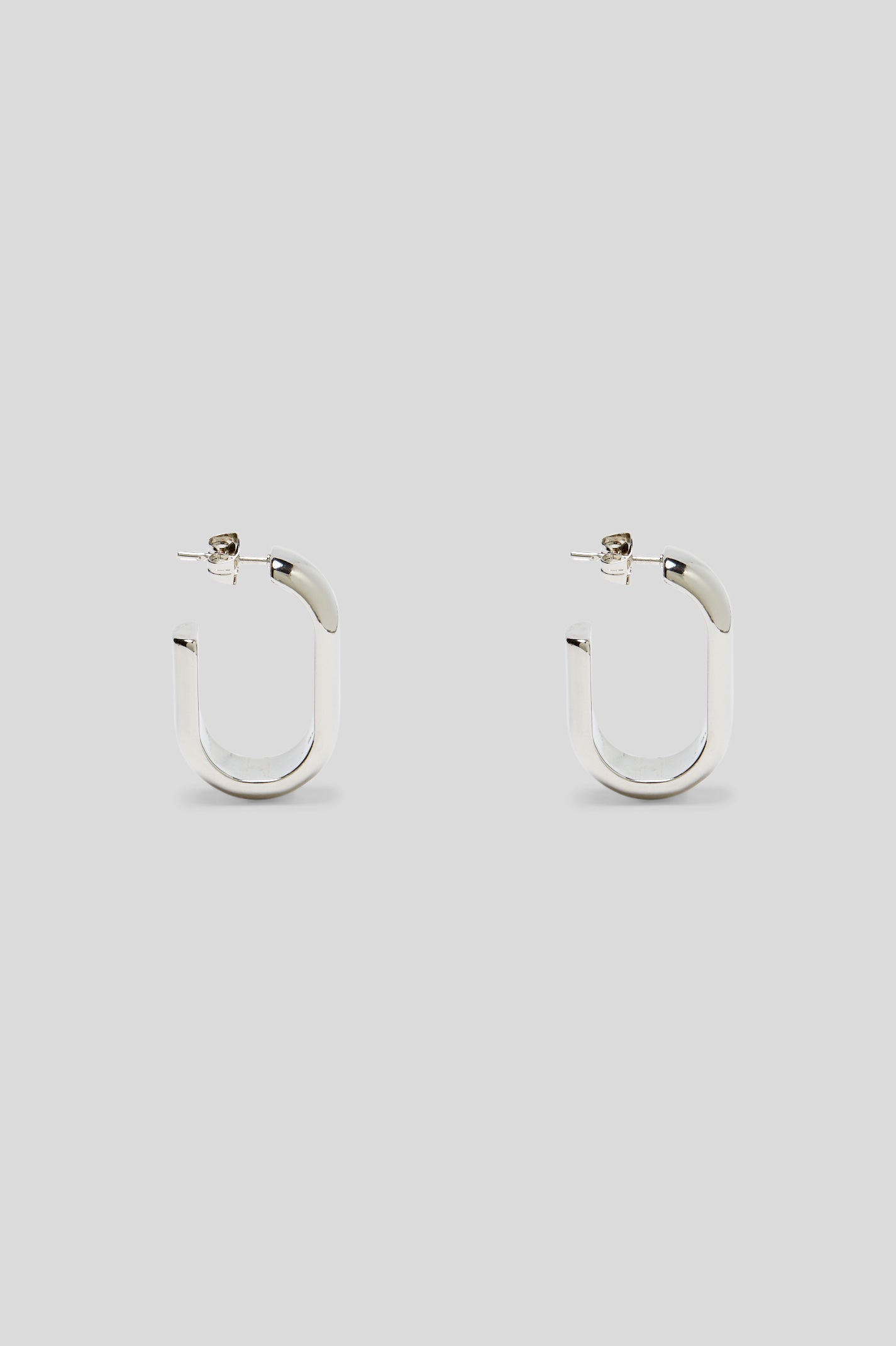 ROLO HOOP EARRINGS - SILVER