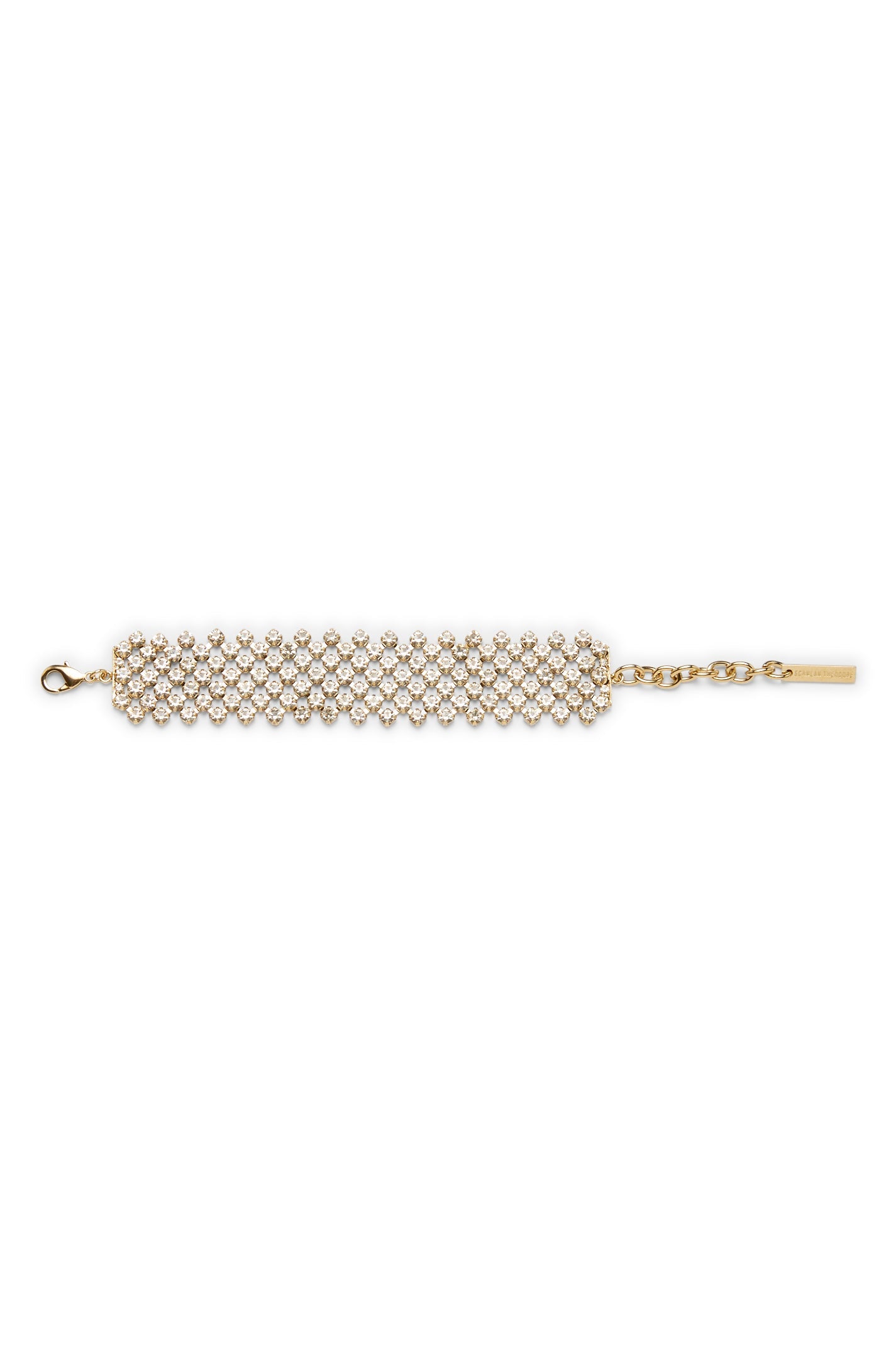 ITALIAN DIAMANTE BRACELET - LIGHT.GOLD.CRYSTAL