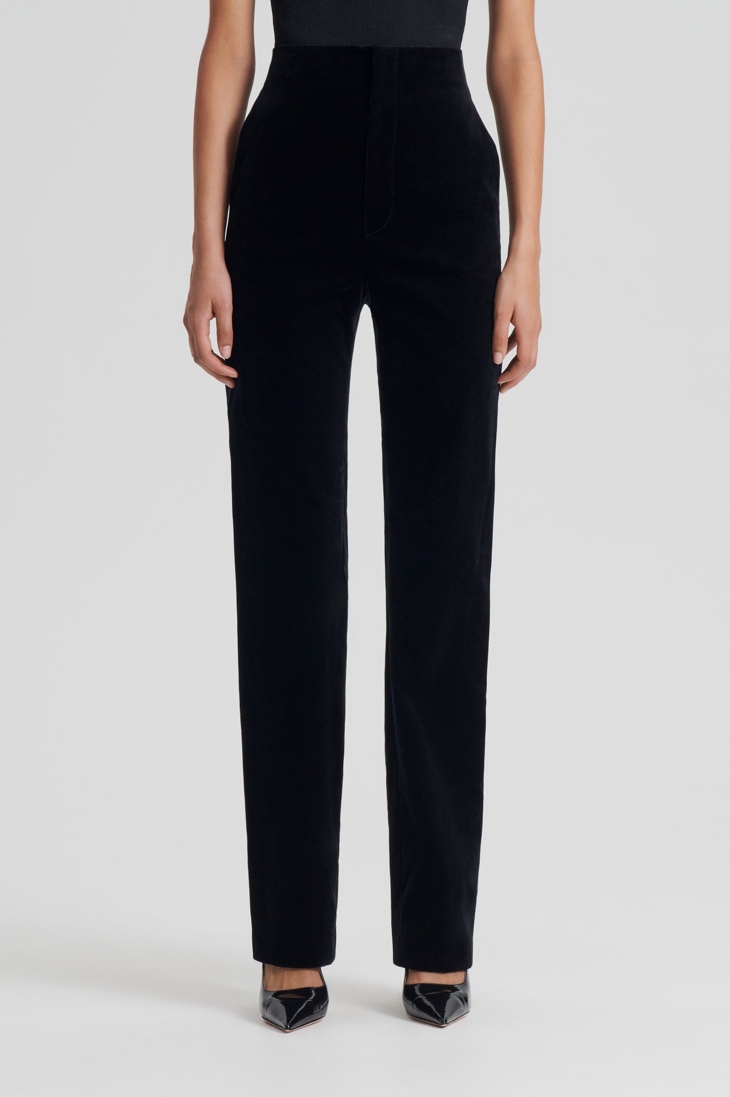 VELVET TROUSER - BLACK