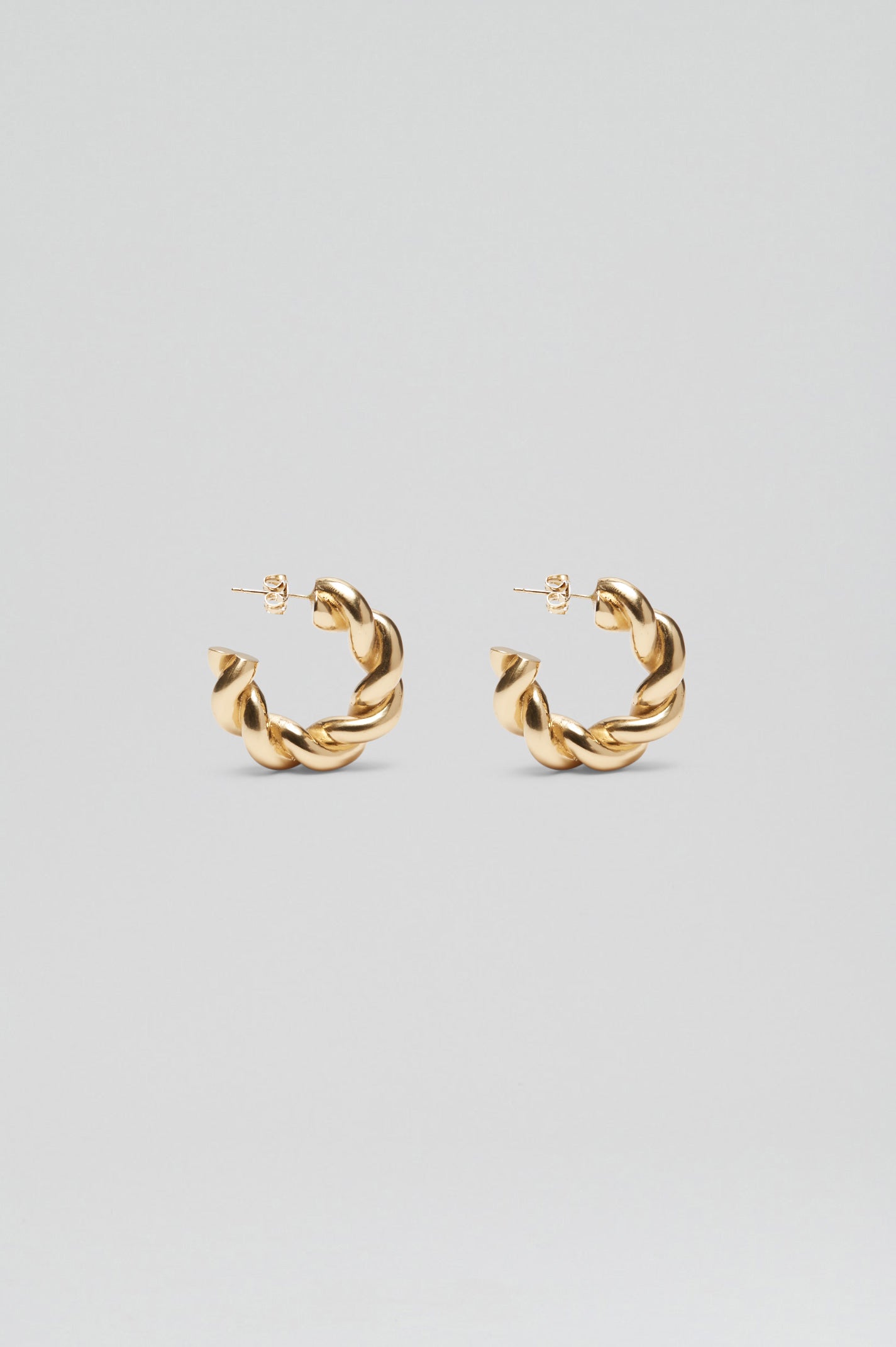 TWIST EARRINGS - LIGHT.GOLD