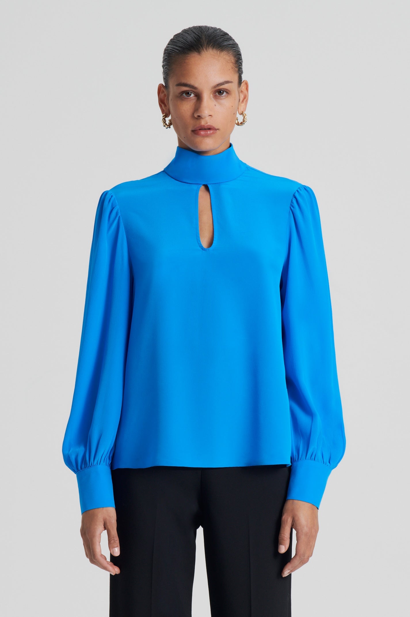 silk-keyhole-blouse-bright-blue