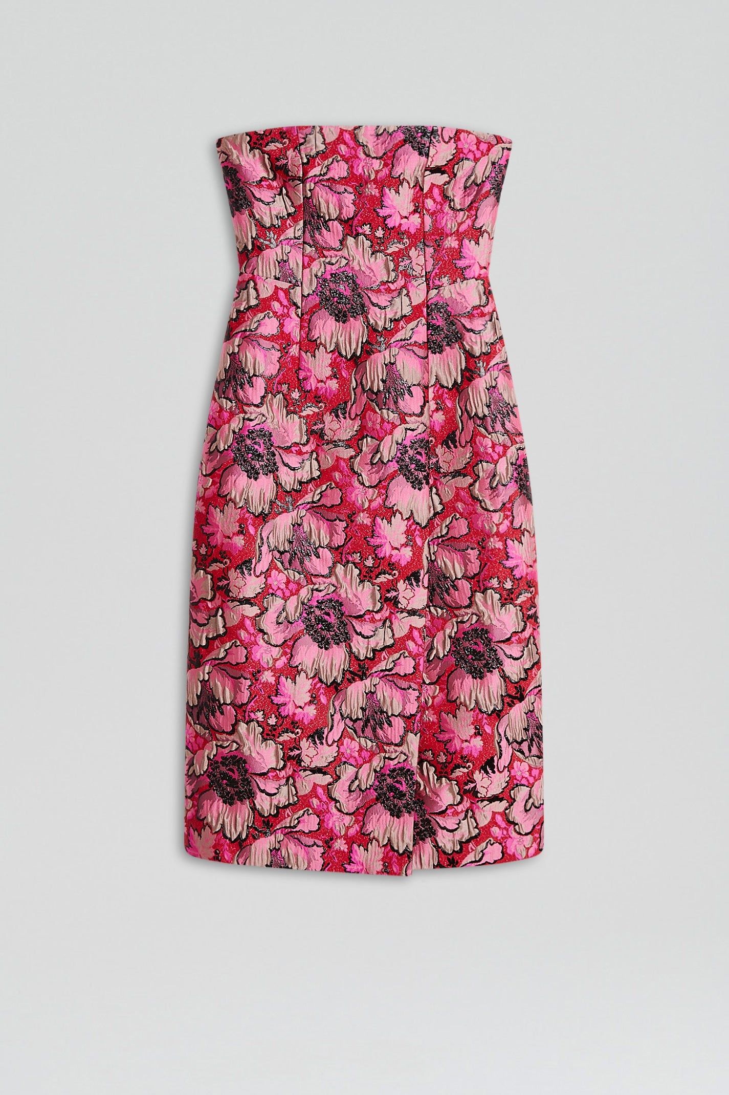 brocade-pencil-dress-fuchsia