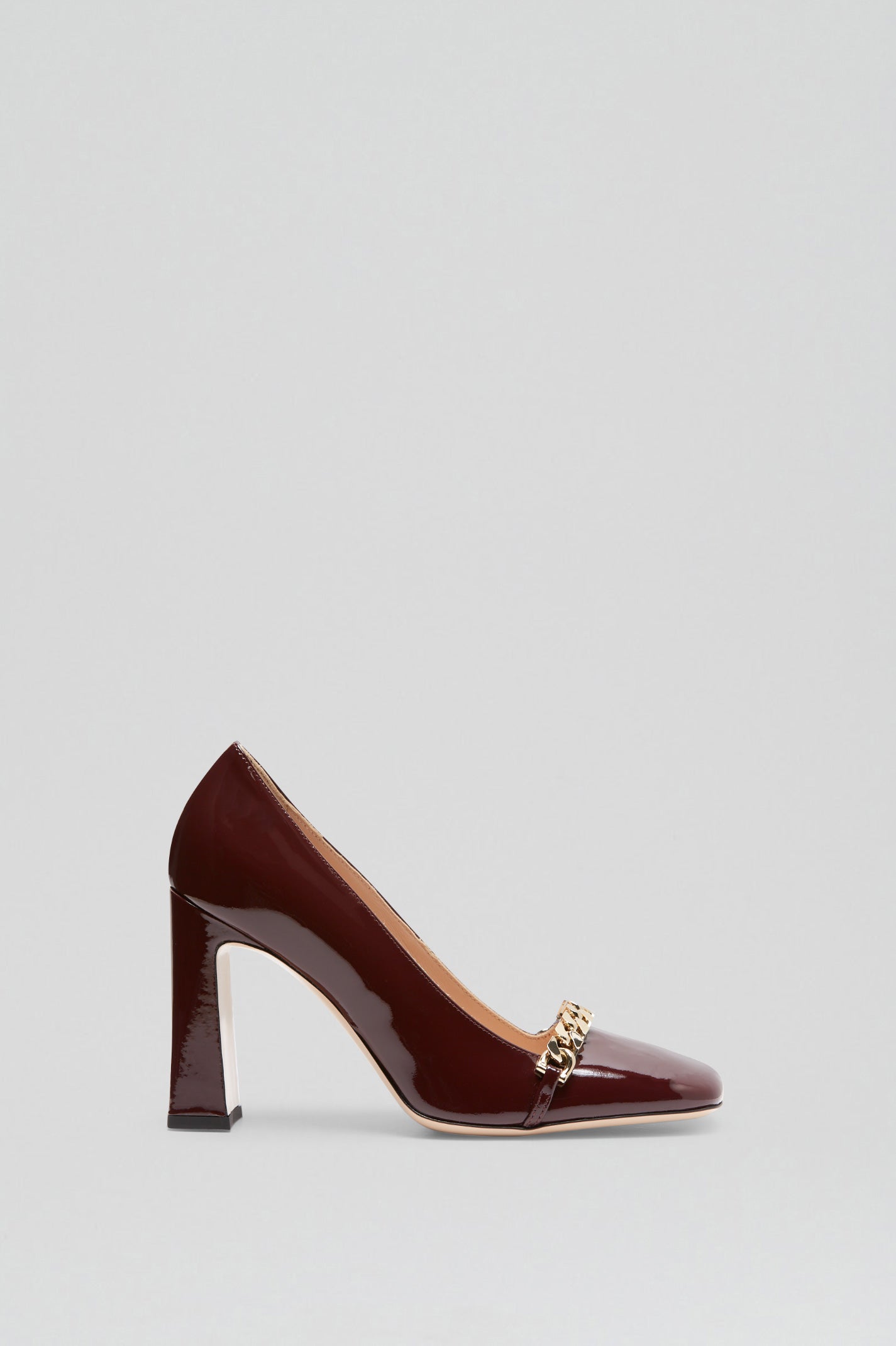 SQUARE TOE PUMP 9.5 - PLUM