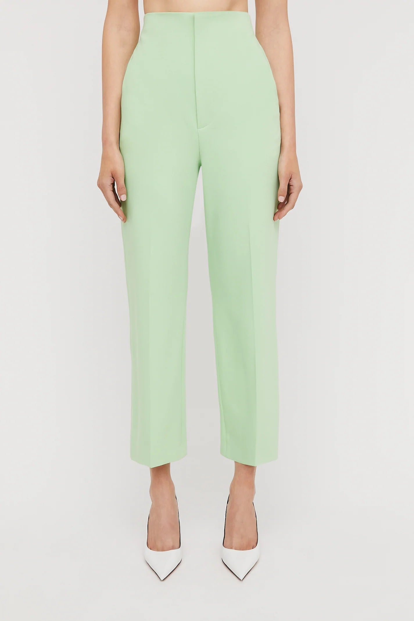 TAILORED ITALIAN CROP TROUSER - MINT