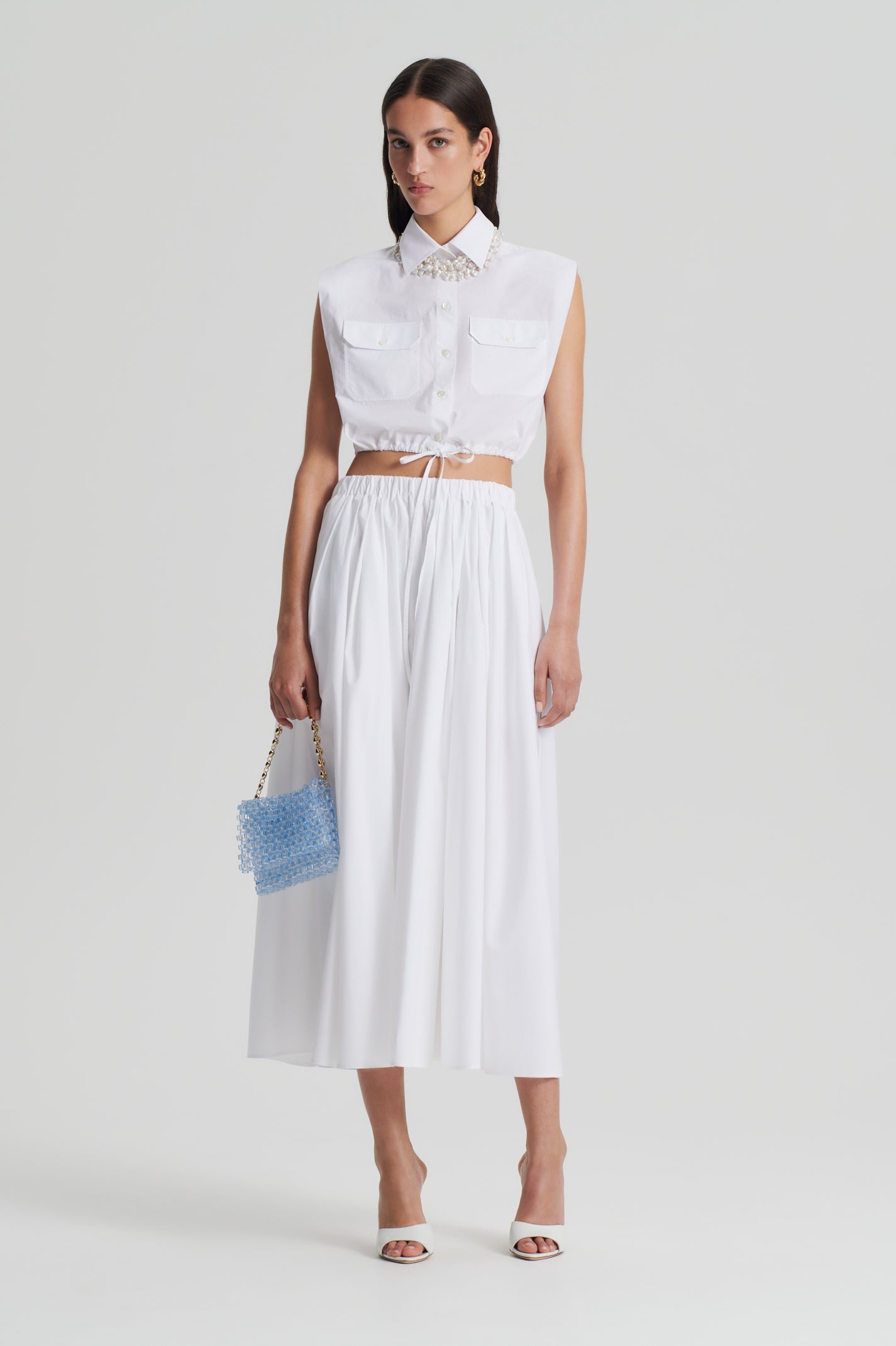 PARACHUTE FULL SKIRT - WHITE