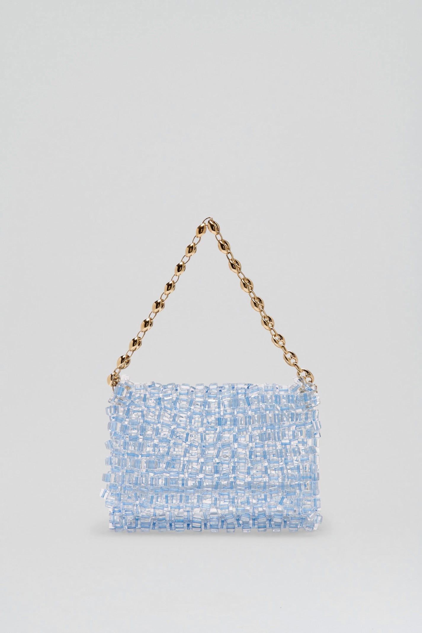 CUBE BEAD CLUTCH - LIGHT.BLUE