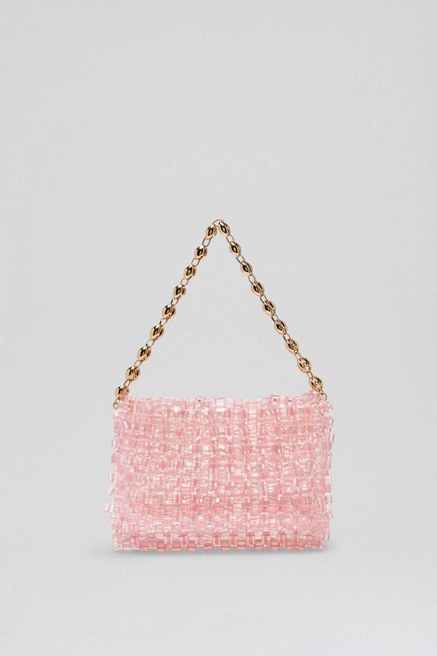 CUBE BEAD CLUTCH - TINTED.PINK