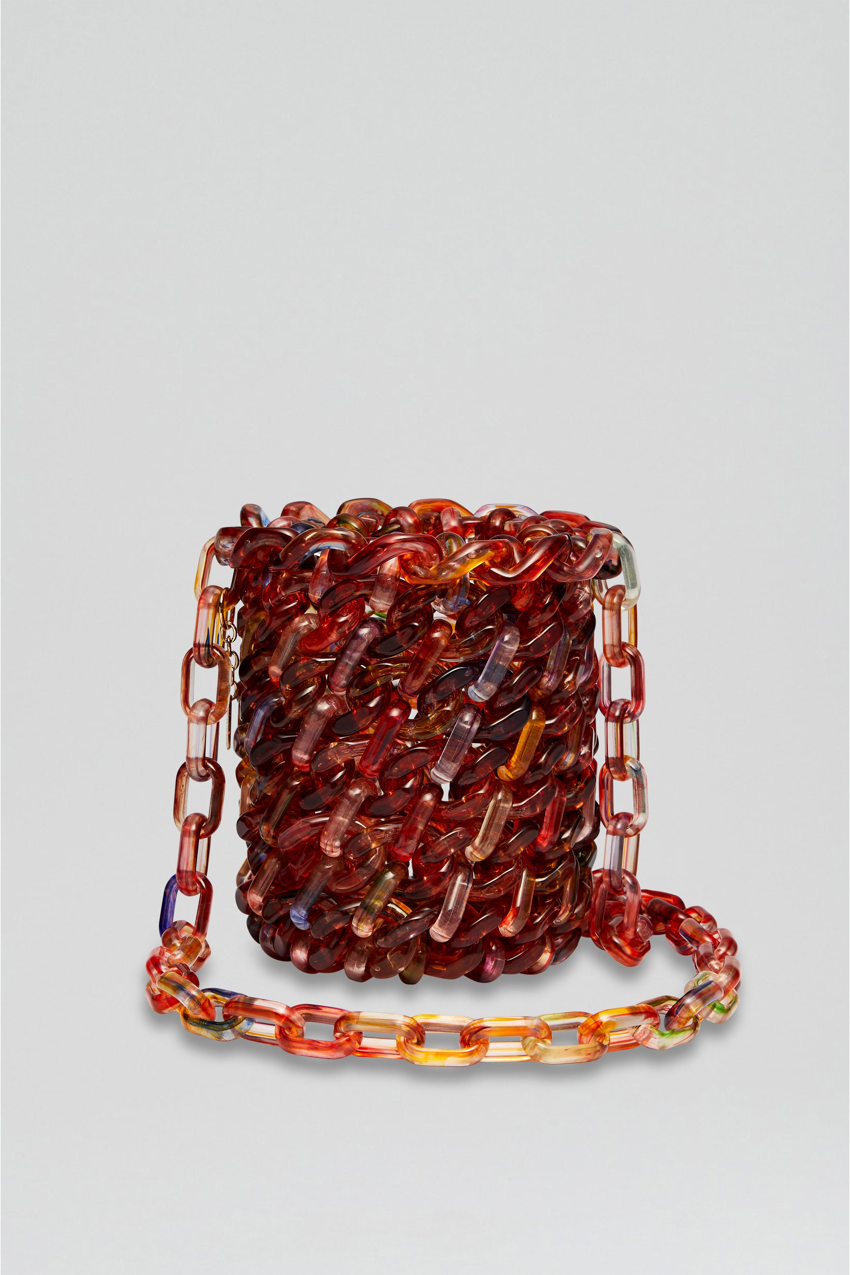 RESIN CROSSBODY BASKET - SPICE