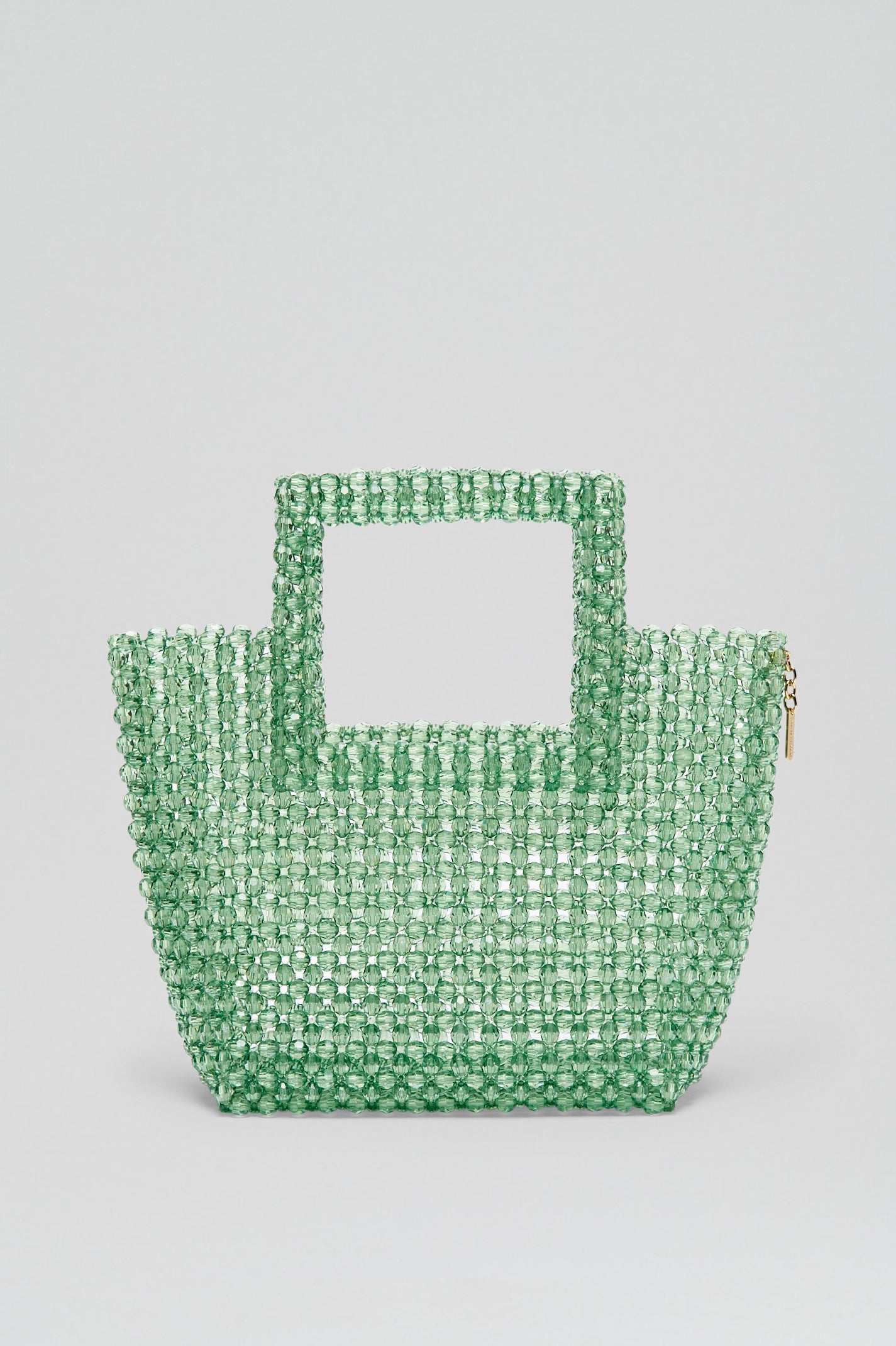 MINI BEADED TOTE - PERIDOT