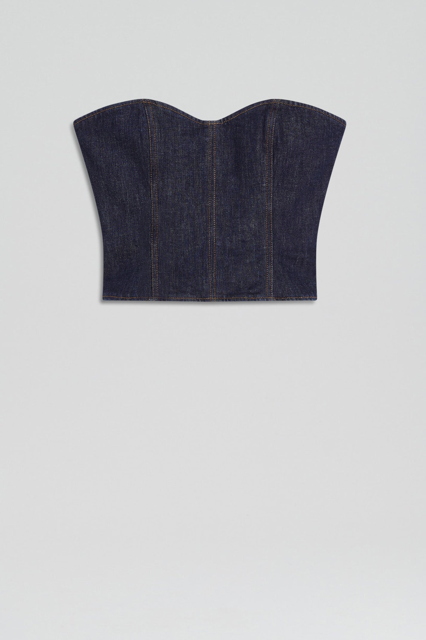 DENIM BUSTIER - INDIGO