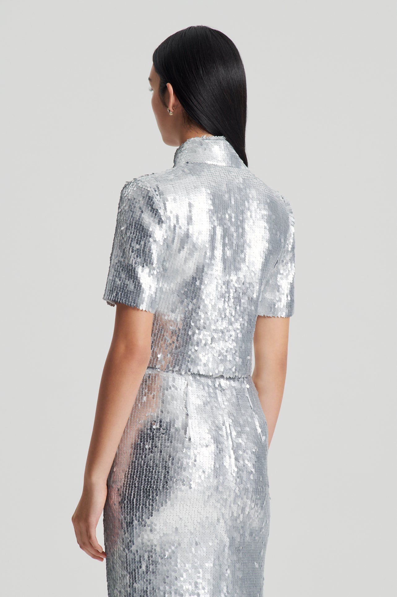 sequin-short-sleeve-top-silver