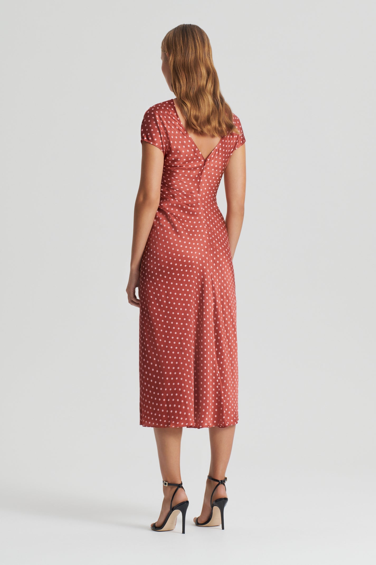 silk-spot-gather-dress-amber