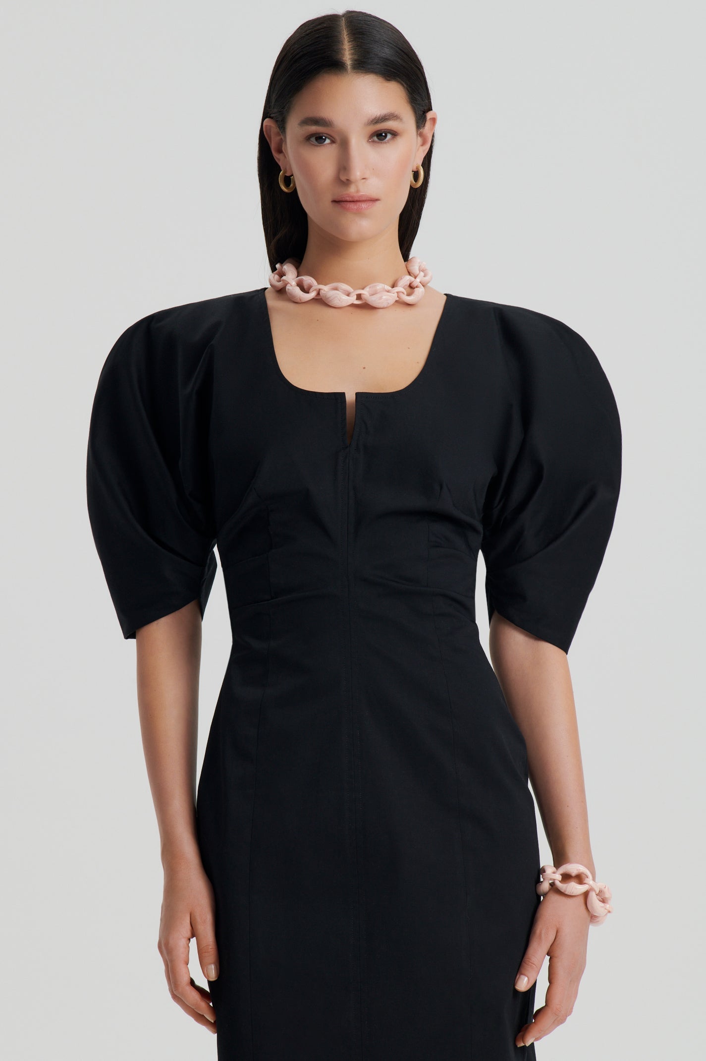 sateen-cotton-tailored-dress-black