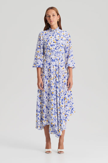 TWEED BOUCLE DRESS - PALE.BLUE – Scanlan Theodore US