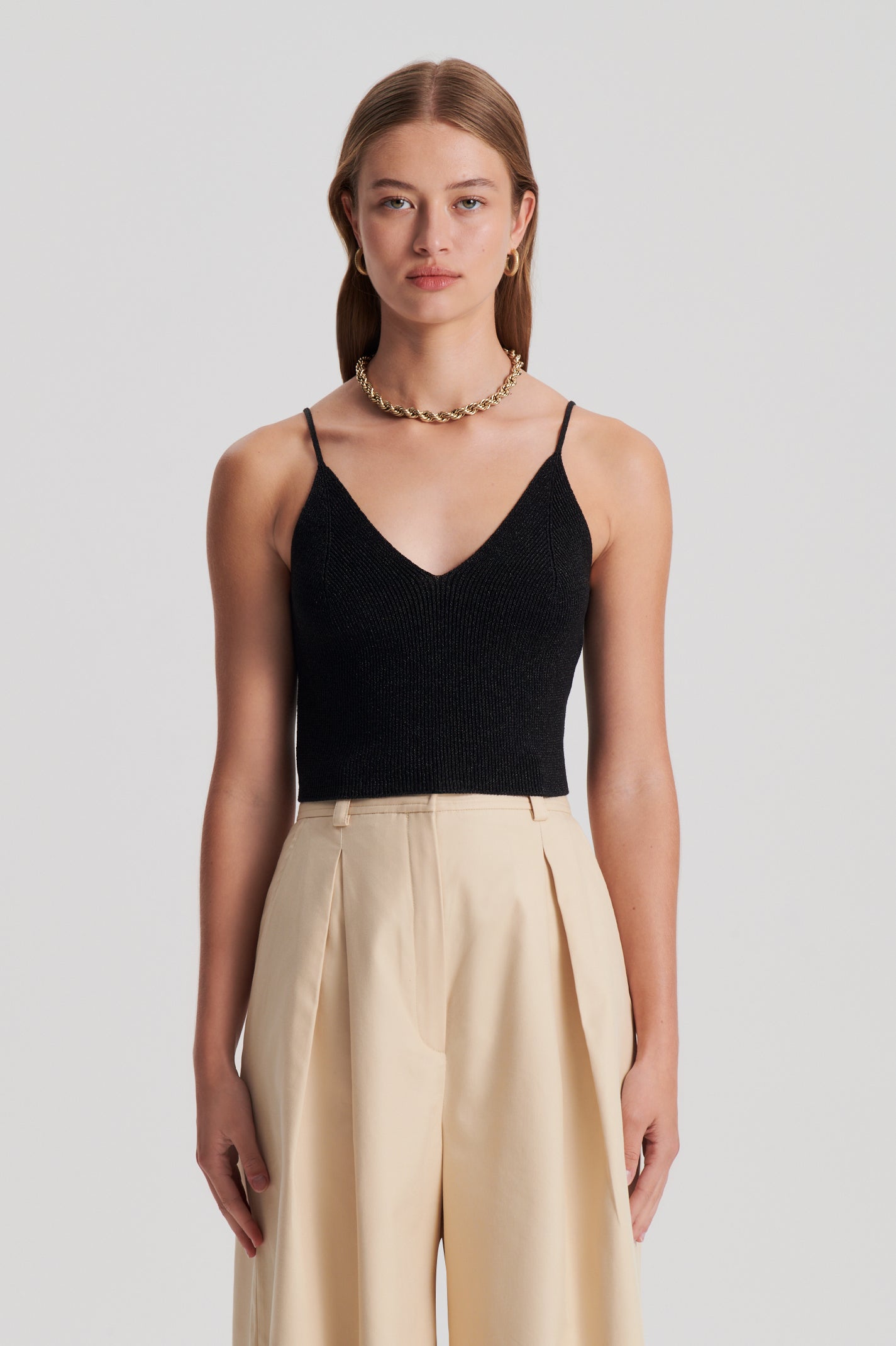 metallic-knit-camisole-black