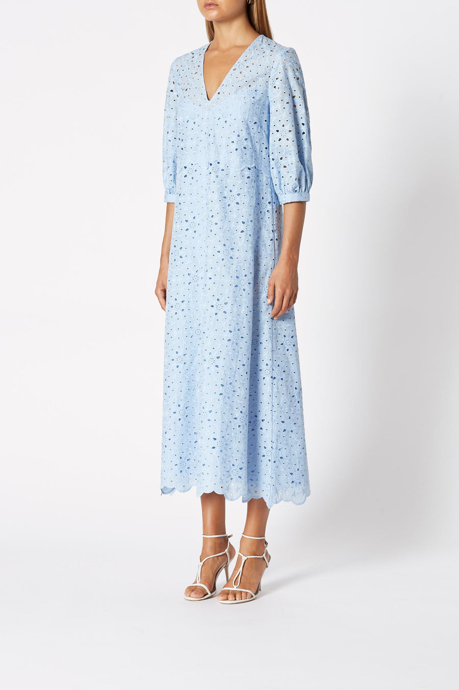 cotton dress midi length