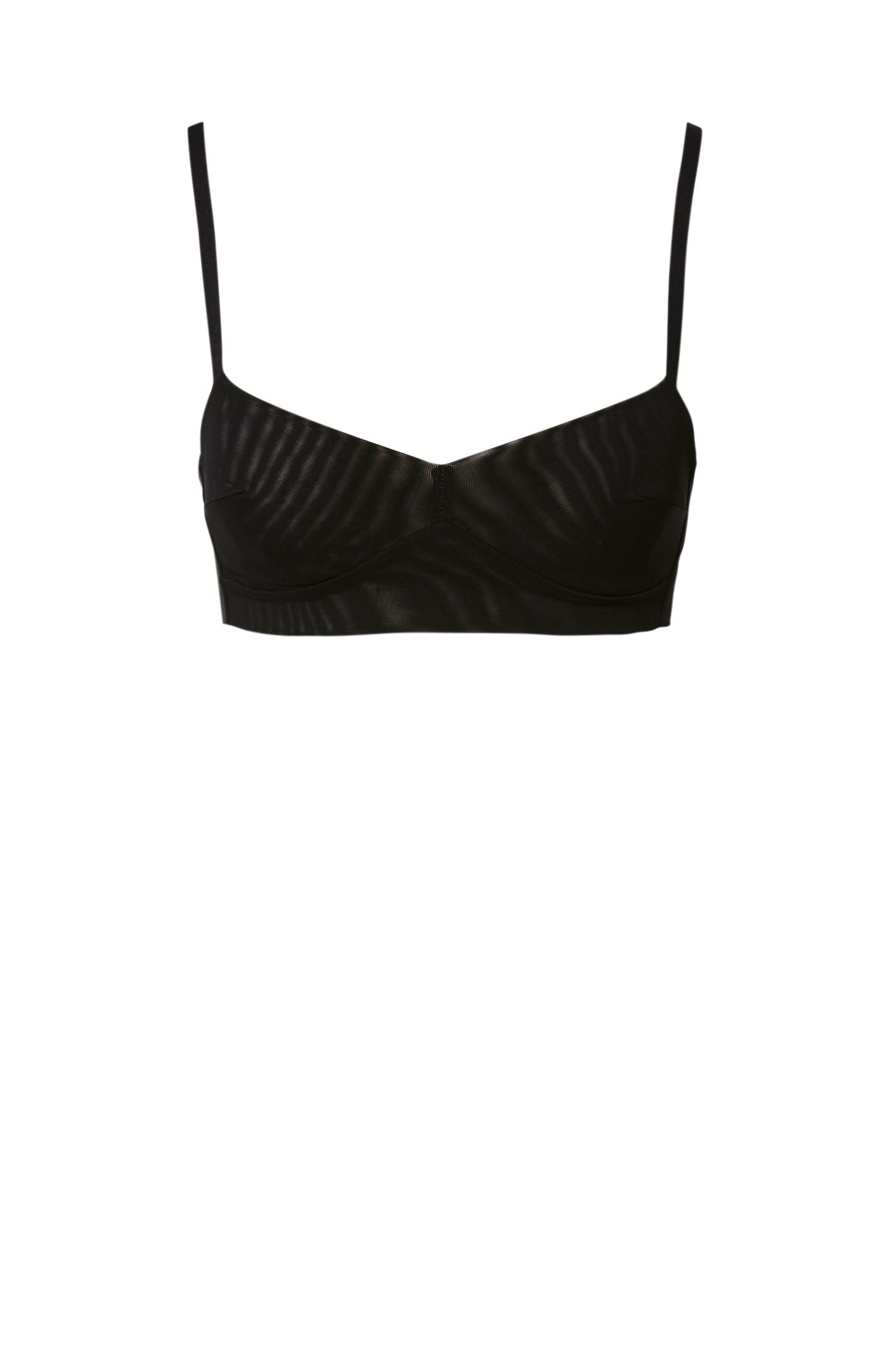 MESH BRA - BLACK