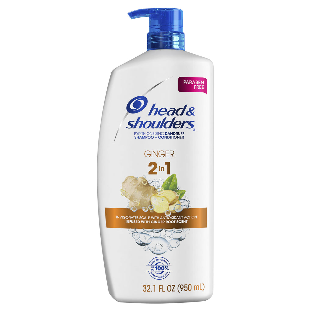 Head & Shoulders 2-in-1 Dandruff Shampoo & Conditioner, Ginger, 32.1 fl oz OTC Shoppe Express