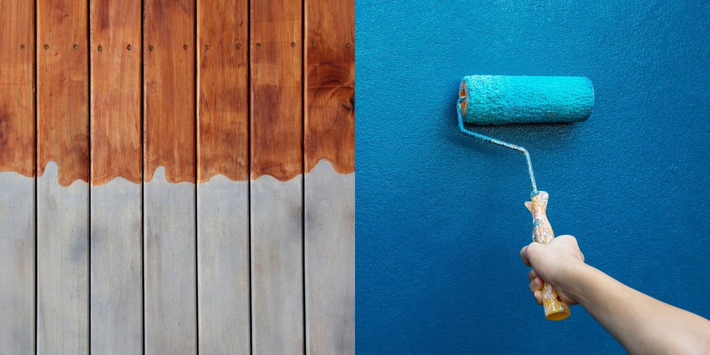 difference between stain and paint