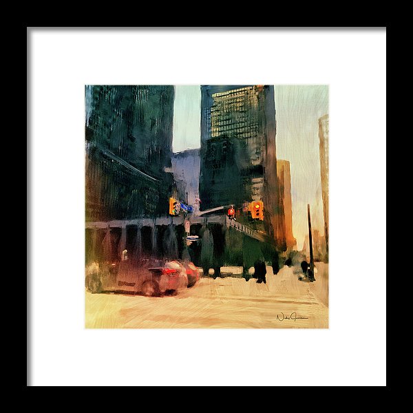 Downtown Toronto King And Bay - Framed Print